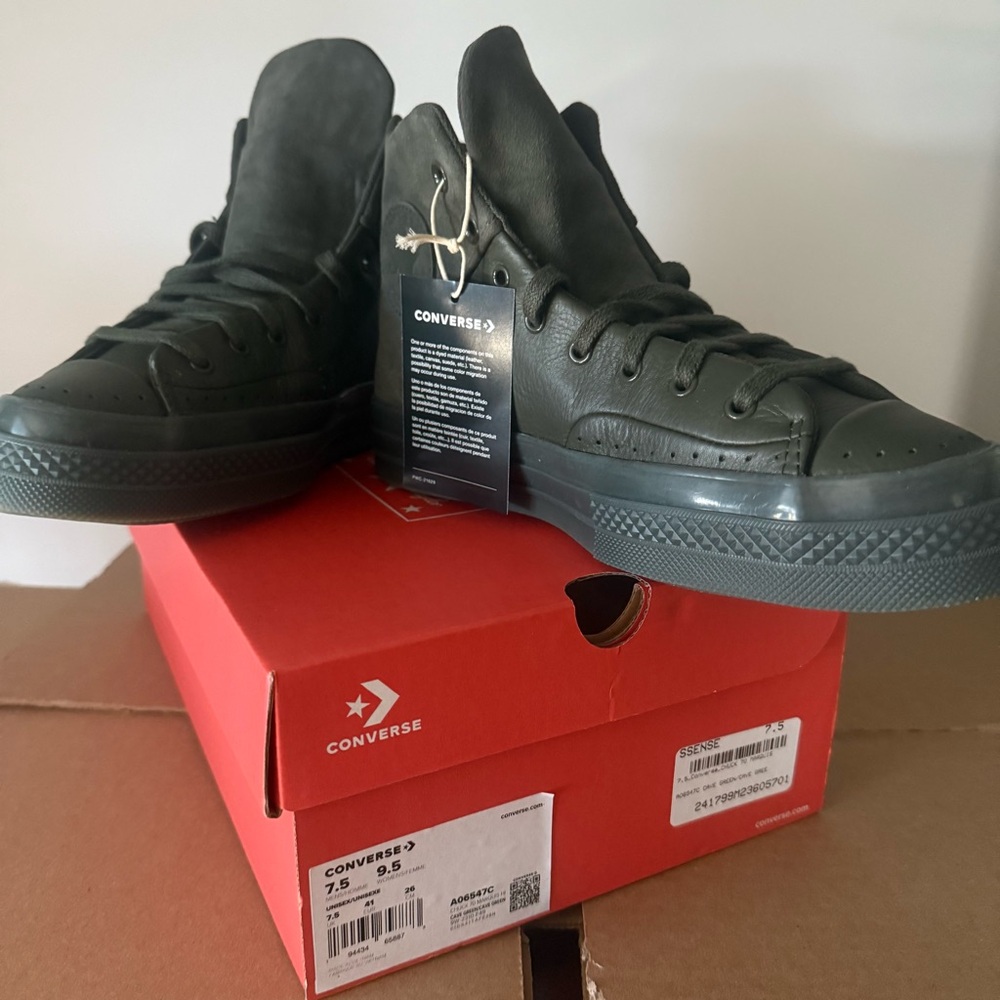 Converse Women's Dark Green High-Top Sneakers